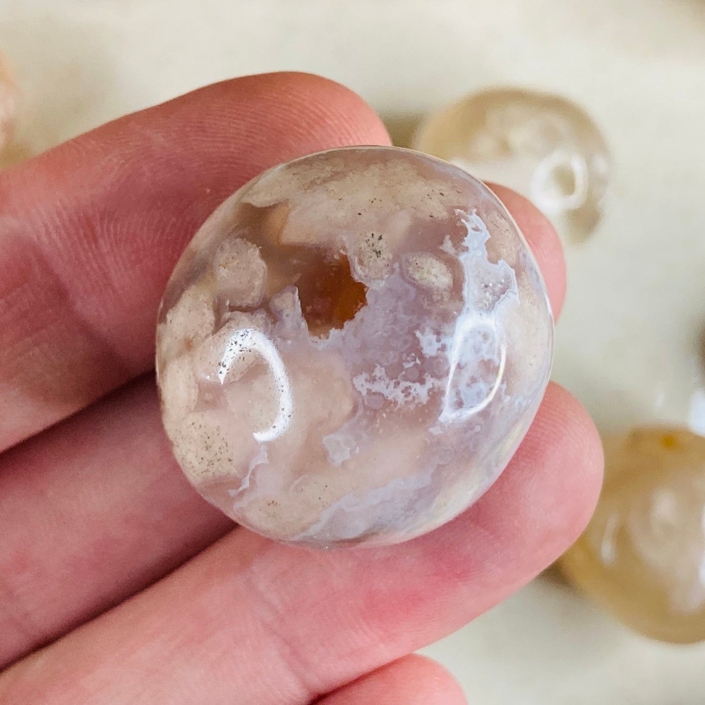 Flower Agate - Tumbled