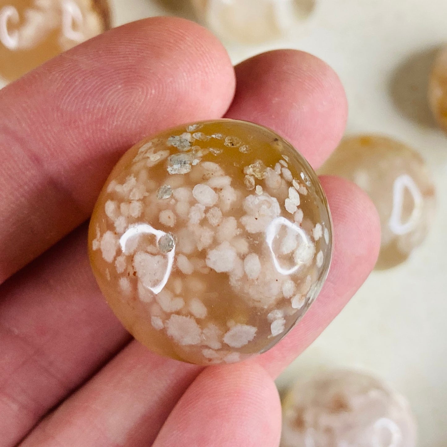 Flower Agate - Tumbled